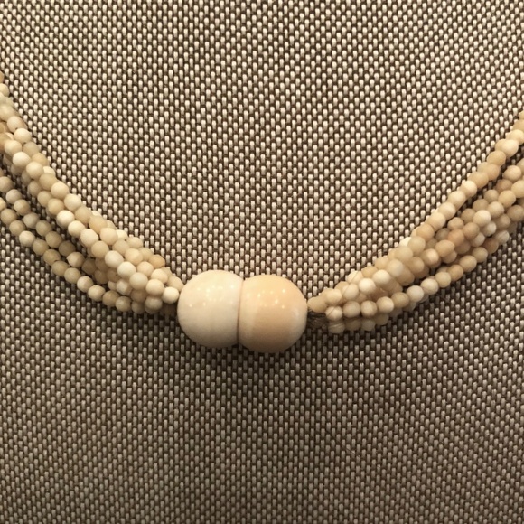 Devon Page McCleary Grey Champagne Diamond Layered Necklace on Beaded Strands - Picture 7 of 7